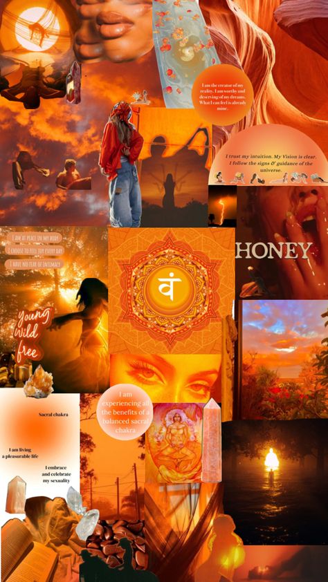 Orange Chakra, Quantum Physics Spirituality, Sacral Chakra Healing, Goddess Aesthetic, Young Wild Free, Bohemian Room, Celestial Art, Iphone Wallpaper Photos, Mood Board Inspiration