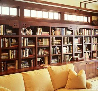 Custom Made Arts & Crafts Library Built-In by Nepalo | CustomMade.com Craftsman Boho, Craftsman Library, Craftsman Interiors, Arts And Crafts Interiors, Lots Of Books, Craftsman Decor, Craftsman Interior, Mission Furniture, True Autumn