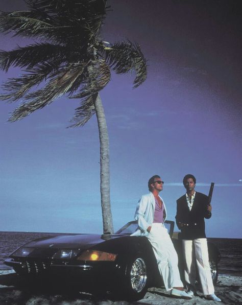 Crocket & Tubbs, Miami Vice Miami Vice Aesthetic, Vice Aesthetic, Arte Grunge, New Retro Wave, 80s Vibes, 80s Aesthetic, Miami Vice, Cinematic Photography, Retro Futurism