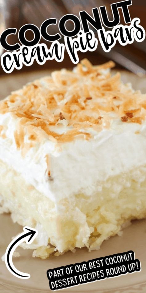 Coconut Cream Pie Filling, Old Fashioned Coconut Cream Pie, Coconut Cream Pie Bars, Coconut Recipes Dessert, Coconut Poke Cakes, Cream Pie Filling, Coconut Cream Cake, Coconut Dessert, Coconut Cake Recipe