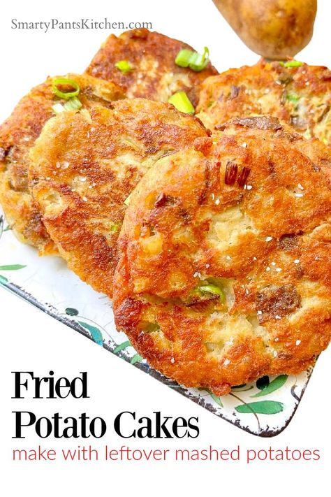 Mashed Potato Fritters Recipe, Fried Mashed Potato Patties, Freeze Potatoes, Fried Potato Patties, Fried Potato Cakes, Potato Fritters Recipe, Fried Mashed Potatoes, Mashed Potato Patties, Breakfast Potato