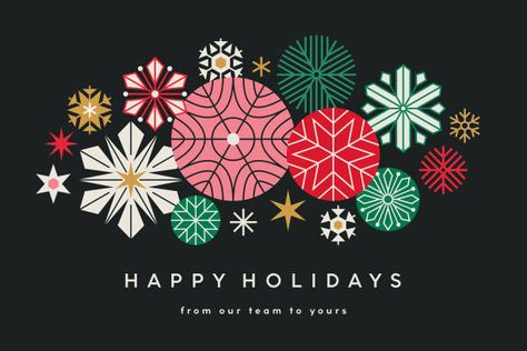 Holiday Greeting Card Design Template With Midcentury Modern Graphics Aster System High-Res Vector Graphic - Getty Images Snowflakes Illustration, Holiday Greeting Card Design, Holiday Card Design, Modern Christmas Card, Christmas Graphic Design, Modern Christmas Cards, Christmas Border, Christmas Graphic, Christmas Graphics