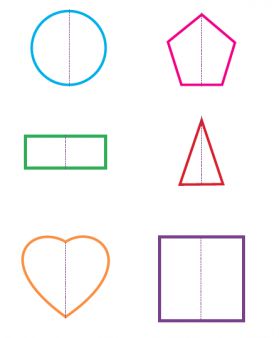 Symmetrical Shapes Design, Line Of Symmetry Worksheet, Carroll Diagram, Symmetry Math, Line Of Symmetry, Symmetry Activities, Symmetry Worksheets, Symmetrical Shapes, Science Wall