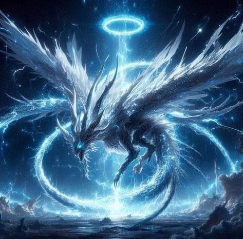 Celestial Dragon Art, Lighting Dragon, Cosmic Dragon, Dragon Transformation, Galaxy Dragon, Celestial Dragon, Moon Dragon, Pet Anime, Space Dragon