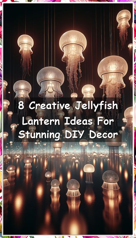 Looking to add a touch of whimsy to your decor? Check out these 8 creative jellyfish lantern ideas for stunning DIY decor. From paper lanterns to LED lights, these jellyfish-inspired creations will light up any room with a magical glow. Get inspired and create your own jellyfish lanterns to bring a unique and enchanting vibe to your space. Perfect for parties, events, or just adding a fun twist to your home decor. Dive into the world of jellyfish lanterns and let your creativity shine! Diy Jellyfish Light, Diy Jellyfish Decoration, Jellyfish Lantern, Fish Lanterns, Diy Jellyfish, Lantern Diy, Jellyfish Decorations, Jellyfish Light, Jellyfish Lamp