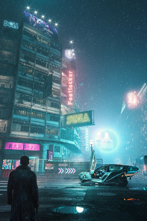 Blade Runner 2049 Wallpaper, Blade Runner Wallpaper, Tokyo Cyberpunk, Blade Runner Art, Cyberpunk Inspiration, Filmmaking Cinematography, Miles Morales Spiderman, Crystal Chakra, Blade Runner 2049