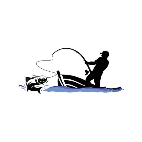 fishing people silhouette vector icon Fishing Icon, Fishing Silhouette, Fishing Painting, Fishing Png, People Silhouette, Acrylic Paint Mediums, Fish Pictures, Fly Fishing Art, Fish Silhouette