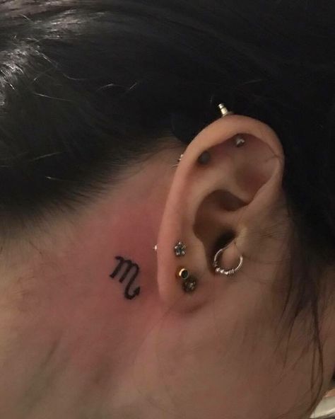 Cute Spanish Tattoos, Short Quote Tattoos, Scorpio Zodiac Tattoos, Watercolor Bird Tattoo, Behind Ear Tattoos, Matching Friend Tattoos, Basic Tattoos, Scorpio Tattoo, Zodiac Tattoos