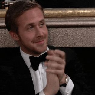 Ryan Gosling Clap GIF - Find & Share on GIPHY Clapping Gif, Mormon Humor, Райан Гослинг, Meant To Be Together, Best Steak, Wedding Toasts, Ryan Gosling, Hey Girl, Images Gif