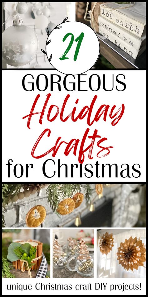 Christmas Crafts For Home Decor, Crafts For Adult Christmas Party, Classy Christmas Crafts For Adults, Christmas Crafts Party Adults, Nice Christmas Crafts, Christmas Pinterest Party Crafts, Christmas Holiday Crafts For Adults, Christmas Ladies Craft Night, Holiday Craft Ideas To Sell