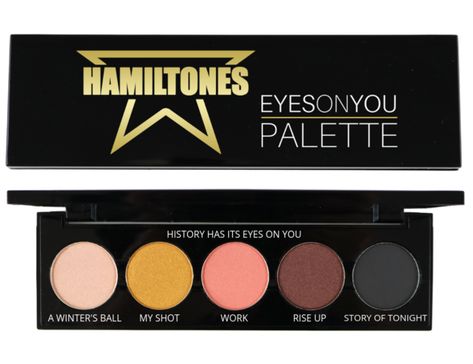 Hamilton Eyeshadow Palette Hamilton Merch, Hamilton Merchandise, Themed Makeup, Hamilton Quotes, Hamilton Shirt, Hamilton Gifts, Hamilton Lin Manuel Miranda, Hamilton Lin Manuel, Hamilton Fanart