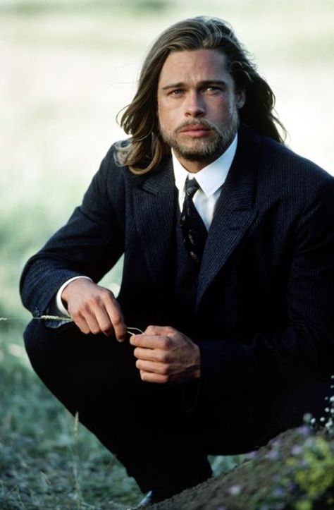 Brad Pitt as "Tristan Ludlow", "Legends of the Fall" 90s Heartthrobs, Brad Pitt Movies, Men 90s, Legends Of The Fall, Kris Kristofferson, Best Outfits, Most Handsome Men, Jared Padalecki, Tom Hardy