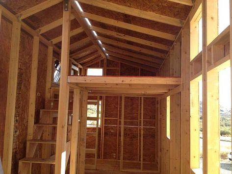 a safer way to get to loft Stairs Loft, Rv Remodeling, Tiny House Blog, Tiny House Stairs, Storage Beds, Smart House, Earth Sheltered, Living Simply, Tiny Cabins