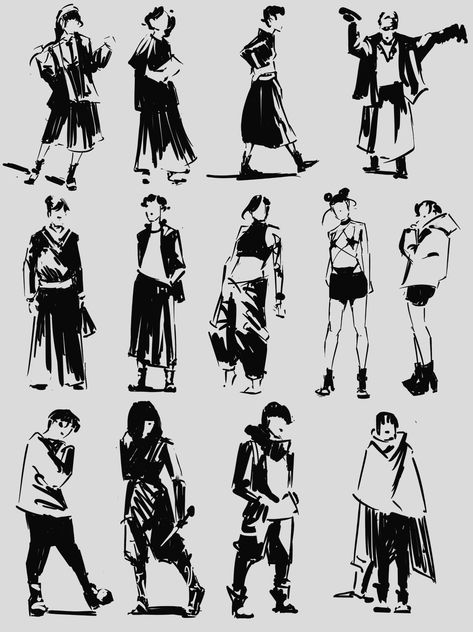 Character Silhouettes Concept, Character Iterations, Character Thumbnails, Character Silhouette, 2d Character Animation, Character Reference Sheet, Shadow Drawing, Female Silhouette, Thumbnail Sketches