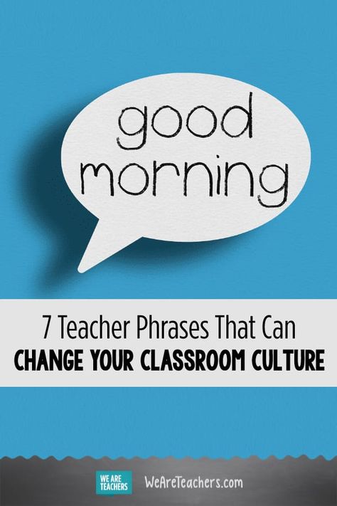 7 Teacher Phrases That Can Change Your Classroom Culture. Without control, it’s impossible to create a productive classroom culture. One simple change with huge payoffs is how we talk to our students. #classroommanagement #education #teaching #careertips Teacher Phrases Teaching, Classroom Management Quotes, Class Helpers, Thinking Classroom, Social Studies For Kids, Solo Taxonomy, Early Childhood Education Resources, Teaching Classroom Management, Behavior Management Strategies