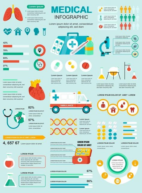 Medical banner with infographic elements Medical Design Graphics, Medicine Infographic, Medical Infographic, Infographic Design Medical, Medical Seminar Poster Design, Hospital Infographic, Medical Tourism Infographic, Medical Consultation, Medical Posters