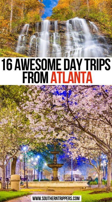 Day Trips from Atlanta Atlanta Trip Ideas, Georgia Day Trips, Things To Do In Atlanta Georgia, Atlanta Day Trips, Atlanta Weekend Trip, Day Trips From Atlanta Georgia, Day Trips From Atlanta, Family Activities In Atlanta, Atlanta Itinerary