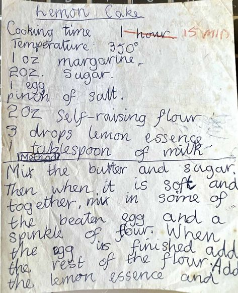 Old Handwritten Recipes, Meyer Lemon Cake, Whole Orange Cake, Dressing Recipes Cornbread, Curtis Stone, Orange Cake Recipe, Lemon Cake Recipe, Lemon Loaf, Handwritten Recipes