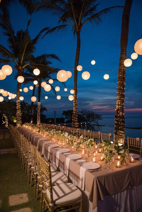 Tent Wedding Beach, Reception On The Beach, Night Beach Wedding Ideas, Destination Wedding Dress Beach Simple, September Beach Wedding Colors, Small Beach Wedding Reception, Weeding Decoration Outdoor, Beach Debut, Night Beach Weddings