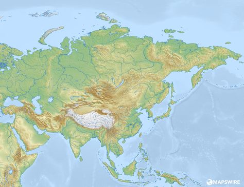 Free Physical Maps of Asia – Mapswire.com Asia Physical Map, Physical Map Of Asia, Asia Map Geography, Peta Asia, Map Of Asia, Asia Continent, Asian Continent, Physical Map, Asia Map