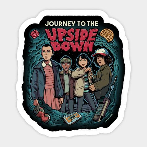 Stranger Things Stickers, Stranger Things Merchandise, Sticky Paper, Mini Printer, Dhaka Bangladesh, Custom Sticker, Hydroflask Stickers, The Upside, Glossy Print