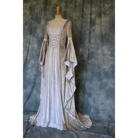 Medieval Clothing, Medieval Dress, Midevil Dress, Handfasting Dress, Medieval Wedding Dress, Medieval Gown, Medieval Wedding, Old Dresses, Fantasy Gowns