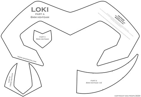 Marvel Halloween Costumes, Marvel Diy, Loki Costume, Crown Template, Loki Cosplay, Loki Art, Avengers Art, Emoji Art, Cosplay Diy