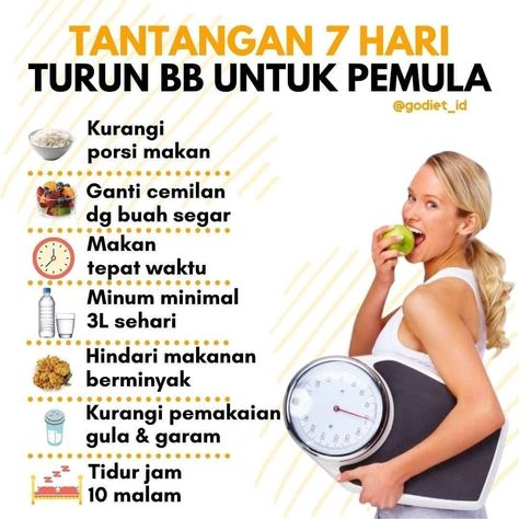 Tips Gemuk Sehat, Cara Diet Sehat, Jadwal Makan Diet, Tips Diet Sehat, Diet Sehat, Motivasi Diet, Tips Diet, Diet Quotes, Healthy Food Menu