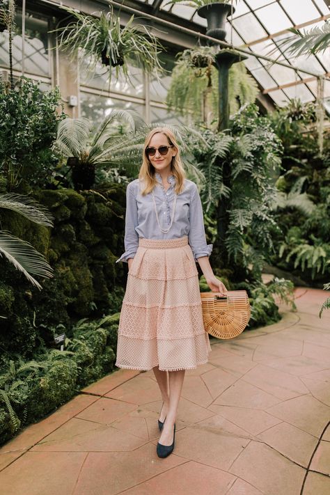 Today we're taking a trip down memory lane. I'm revisiting some of my favorite looks lately plus sharing a few items that my mom would totally wear! Burberry Quilted Jacket, Kelly In The City, Preppy Spring, Scalloped Skirt, Ball Skirt, Bow Skirt, Outfit Pink, Summer Outfit Inspiration, Easter Celebration