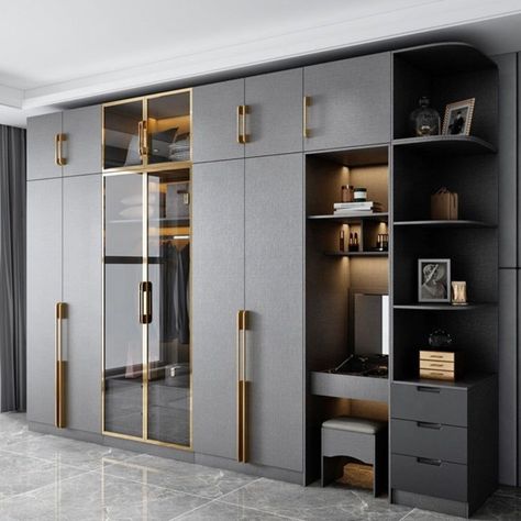 New Model Bedroom Wardrobe, Apartment Wardrobe Design, Six Door Wardrobe Design, Stylish Closet Doors, Closet Floor To Ceiling, Wodrobe Design Entrance, Almirah Furniture Design, Furniture Design For Small Bedroom, Modern Bedroom Cabinet Design