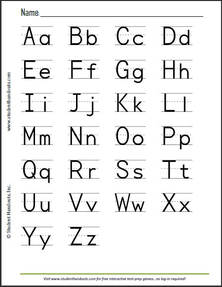 Free Printable Print Manuscript Handwriting Alphabet Handout for Kids...and a lot more!! Printable Abc Chart, Abc Chart For Kids, Abc Chart Printable Free, Abcd Alphabet Fonts For Kids, Abc Printables Free Prints, Alphabet Images Free Printables, Alphabet Poster Printable Free, Alphabet Chart Printable Free, Alphabets Printable