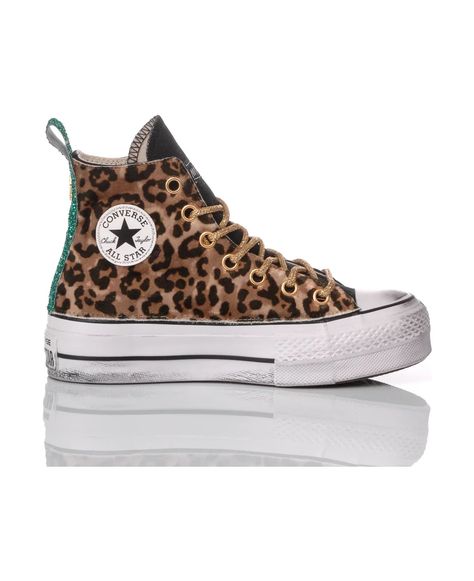 Best price on the market at italist | Mimanera Converse Platform Leo-b Leopard Print Converse, Leopard Converse, Converse Design, Converse Platform, Preppy Shoes, Sneaker Lovers, Leopard Shoes, Swag Shoes, Sneaker Wedge