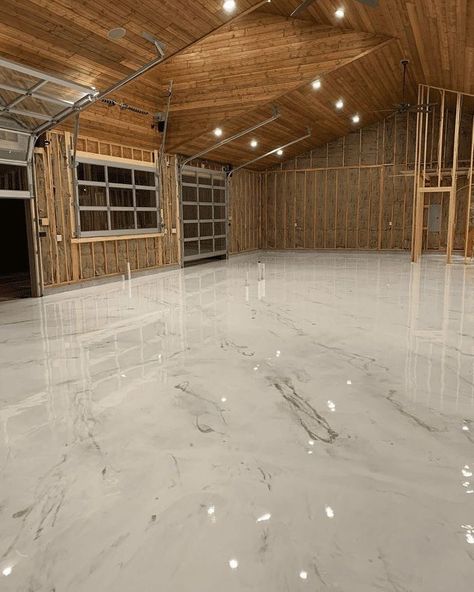 Epoxy Floor Designs, Epoxy Resin Flooring, Laundry Room Tile, Concrete Epoxy, Metallic Epoxy Floor, Creative Flooring, Garage Floor Epoxy, Concrete Stained Floors, Basement Flooring