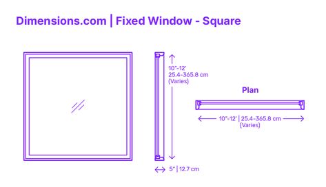 A square fixed window is a type of window with four sides of equal length that cannot be opened or closed. The square shape of the window provides a sense of balance and symmetry to the overall building design. From an engineering perspective, the square shape is highly stable and offers efficient weight distribution. Downloads online #windows #fixedwindow #buildings #construction Fixed Window Detail, Window Dimensions Standard, Fixed Window Design, Modern Office Design Inspiration, Window Sketch, Fixed Window, Architecture Symbols, Shoe Store Design, Tilt And Turn Windows