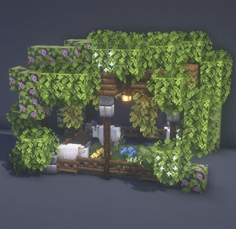 Minions, Goat Enclosure, Minecraft Aquarium Ideas, Minecraft Structures, Minecraft Interior Design, Minecraft House Plans, Minecraft Farm, Minecraft Cottage, Minecraft House Tutorials