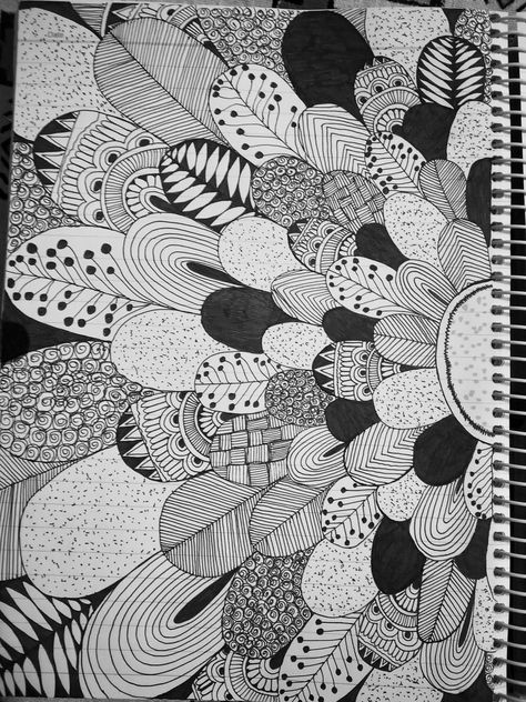 Pattern Doodle Art, Zentangle Art Ideas, Zentangle Doodle Art, Zantangle Art, Winter Art Lesson, Markers Drawing Ideas, Creative Watercolor, Zentangle Pattern, Zentangle Doodle