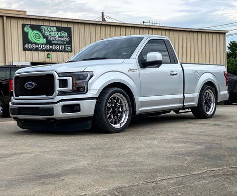 Lowered F150, Shelby F150, Weld Wheels, 2018 Ford F150, Single Cab Trucks, Trucks Chevy, Lowered Trucks, Custom Pickup Trucks, Shop Truck