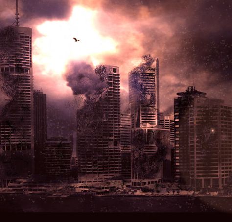 When The World Ends, Apocalypse Landscape, Burning City, Apocalypse Aesthetic, Post Apocalyptic Art, Apocalypse Art, End Of Time, Background Design Vector, Dark City