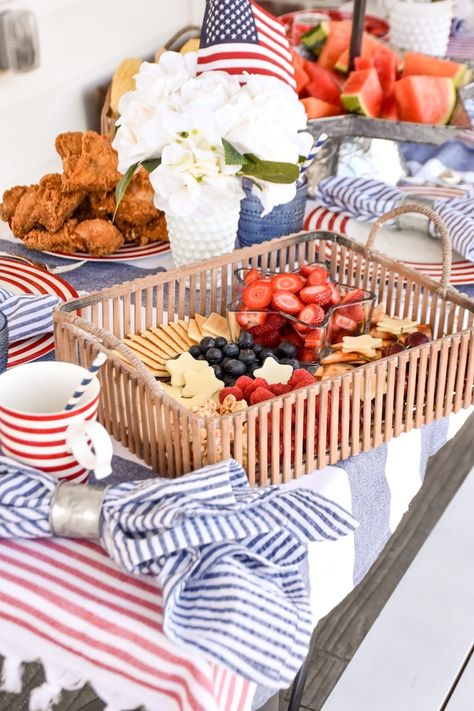 4th Of July Charcuterie Board, Table Decorations Diy, Home Bbq, 4th Of July Bbq, Summer Traditions, Fourth Of July Food, Personal Values, Fourth Of July Decor, 4th Of July Celebration