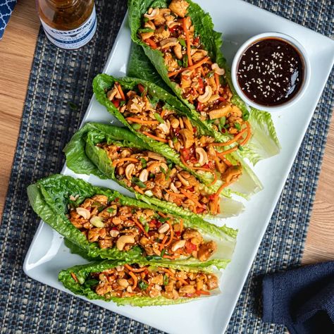 Teriyaki Chicken Lettuce Wraps, Pollo Teriyaki, Teriyaki Marinade, Lettuce Wrap Recipes, Lettuce Wrap, Chicken Lettuce Wraps, Recetas Keto, Health Dinner, Health Dinner Recipes