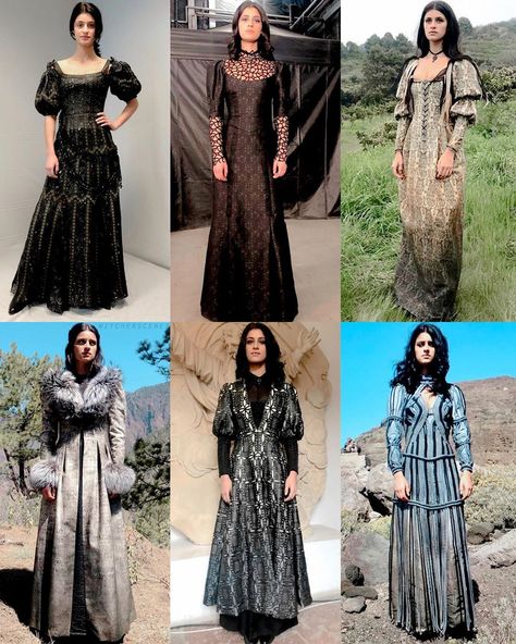 The Witcher ♡ on Instagram: “#AnyaChalotra — Which of Yennefer’s costumes was your favorite?” Yennifer Witcher Outfit, Witcher Outfits, Yennefer Witcher, Yennefer Cosplay, S Costumes, Witcher Wallpaper, Yennefer Of Vengerberg, Fantasy Gowns, Fantasy Costumes