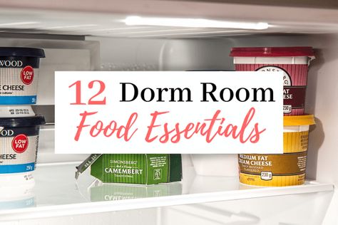 We may earn money or products from the businesses mentioned in this post. Switching from a healthy high school home diet to a “picking out what looks edible in the dining center” diet tends to mess with your body. You’ll find yourself supplementing with cooking in your freshman year dorm room – a lot. Over... Read the Post The post 12 College Dorm Room Food Essentials | The Best Dorm Room Foods appeared first on Cassidy Lucille. College Dorm Food, Dorm Room Cooking, Dorm Snacks, Dorm Room Food, Dorm Cooking, Food Essentials, Dorm Food, First Apartment Essentials, College Dorm Room Essentials