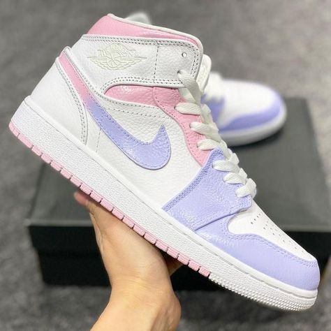 f337d999d9ad116a7b4f3d409fcc6480desc53006345ri Pink Air Jordan 1, Air Jordan 1 Custom, Pink Air Jordan, Jordan 1 Custom, Air Jordan 1 Women, Rave Shoes, Jordan Style, Custom Jordans, New Nike Air Force