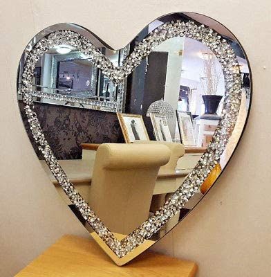 Different Shape Mirrors, Bling Room, Shape Mirrors, Bedroom Mirrors, Master Suite Bedroom, Mirror Magic, Home Decorating Diy, Glitter Mirror, Crushed Diamonds