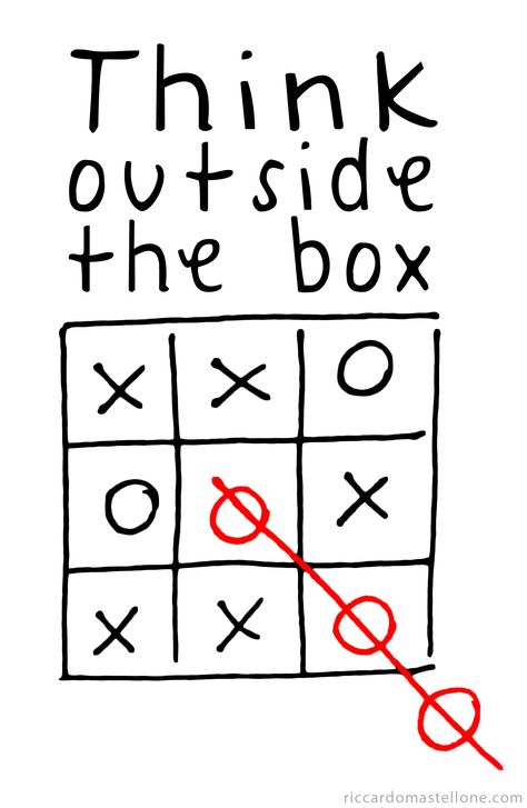 Box Quotes, Choose One Game, Creative Thoughts, Game Poster Ideas, Out Of Box Thinking, Out Of The Box Thinking, Think Outside The Box Art, Think Outside The Box Quotes, Think Outside No Box Required