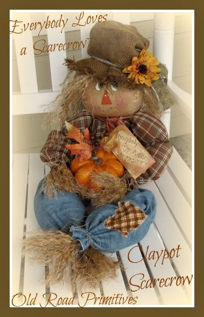 ***NEW*** Everybody Loves a Scarecrow - Clay-pot Scarecrow Pattern-Fall Scarecrow Craft Pattern,Scarecrow Pattern,Halloween Pattern,Craft Pattern,Old Road Primitives, Scarecrow Pattern, Scarecrow Craft, Primitive Scarecrows, Cute Scarecrow, Scarecrow Pumpkin, Scarecrow Doll, Scare Crow, Scarecrow Crafts, Autumn Craft