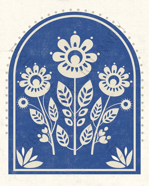 Scandinavian Flower Art, Winter Flower Illustration, Scandinavian Restaurant Design, Scandinavian Design Graphic, Scandinavian Folk Art Patterns, Scandinavian Drawing, Scandinavian Folk Art Swedish Style, Nordic Motifs, Scandinavian Graphic Design