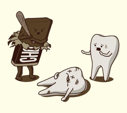 Ok, where did the chocolate bar get a bat? Dental Jokes, Dental Fun, Cute Puns, Dental Art, Dental Humor, Funny Illustration, Funny Drawings, Funny Doodles, Funny Art