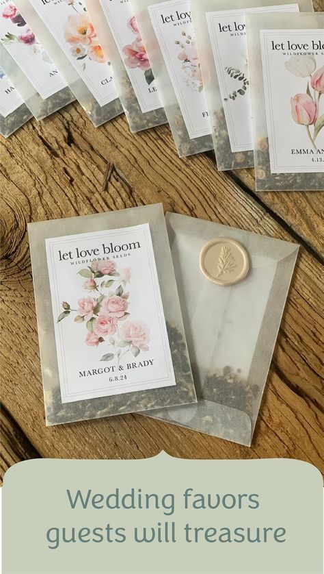 Bridal Shower Seed Favor Custom Favor Seed Packet Favor for Shower Gift Favor Elegant Wedding Favor Idea Personalized Favor for Bridal Tea - Etsy Rustic Fall Wedding Favors, Natural Wedding Favors, Flower Theme Wedding, Wedding Seed Packet Favors, Outdoor Wedding Favors, Barn Wedding Favors, Silver Wedding Favors, Let Love Bloom, Young Enterprise