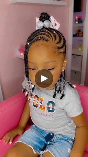 227K views · 4.6K reactions | Myla 💖 she’s such a cutie pie! Her first time with me & she sat like a big girl ☺️! FREESTYLE HALF UP HALF DOWN *Kiddie Extensions* • • • • • • miramarhairstylist #miramarbraider ##miramarkidbraider #browardbraider #browardkidsbraids #browardbraids #browardhairbraider #miamihairstylist #miamikidbraider #miamibraids #miamikidhairbraider #pompanokidsbraider #pompanobraider #kidfriendlystyles #kidfriendlybraids | preciiouskids | _icomplexity · Original audio Braided Hairstyles For Lil Girls Ideas, Quick Kiddie Hairstyles, Toddler Half Up Half Down Braids, Half Up Half Down Braids Kids, Easy Braids For Kids, Kids Hairstyles For School, Hairstyle Ideas For Kids, Toddler Braid Styles, Cornrows With Beads